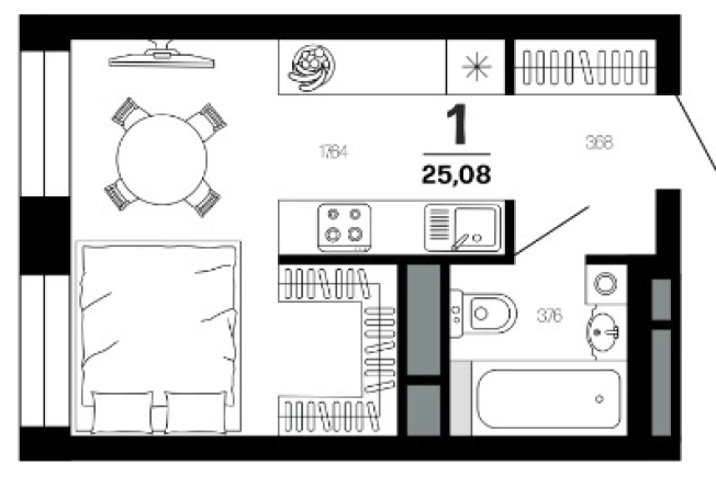 Купить квартиру в новостройках на улице Птицеводов в Рязани. Вариант № 537189, 0, площадь -  квм, цена 3392580 рублей