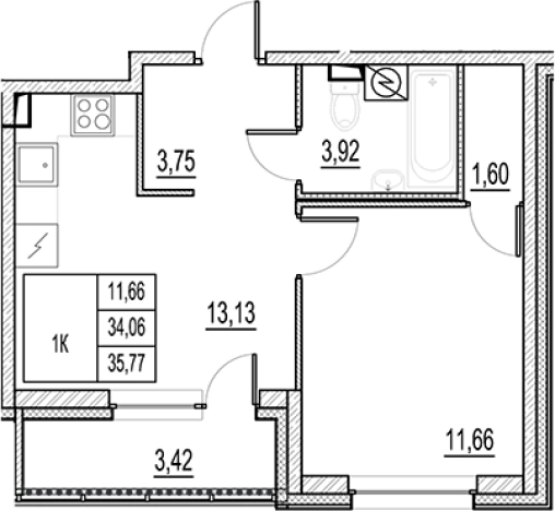 Купить однокомнатную квартиру в новостройках у метро Звёздная в Санкт-Петербурге. Вариант № 8342693, 0, площадь -  квм, цена 6190000 рублей