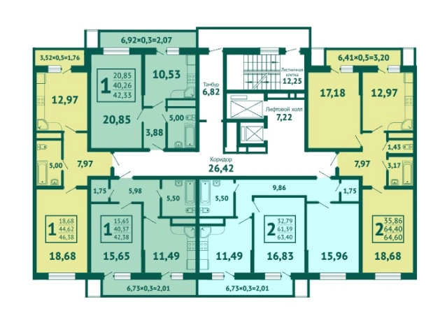Купить двухкомнатную квартиру в Новороссийске. Вариант № 17487, 19, площадь -  квм, цена 9000000 рублей