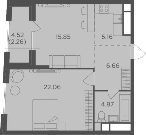 Купить квартиру на вторичке в ЖК КутузовGRAD II в Москве. Вариант № 73806, 0, площадь -  квм, цена 23978430 рублей