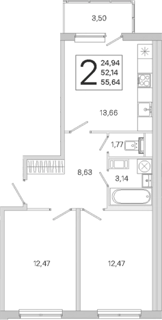 Купить двухкомнатную квартиру в новостройках в ЖК ЮгТаун. Олимпийские кварталы в Санкт-Петербурге. Вариант № 9638758, 0, площадь -  квм, цена 11960916 рублей