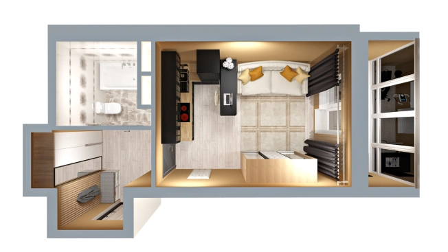 Купить квартиру в новостройках в ЖК "Смоленская 3Б" в смарт-квартале VERIZINO life в Владимире. Вариант № 5252320, 1, площадь -  квм, цена 3514050 рублей