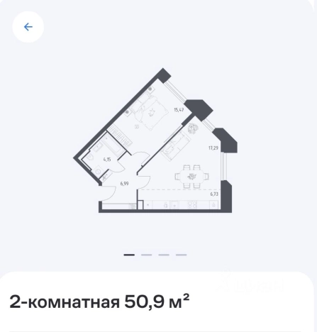 Купить однокомнатную квартиру в новостройках на улице Проектируемый проезд № 6415 в Москве. Вариант № 1170429, 4, площадь - квм, цена 16475431 рублей