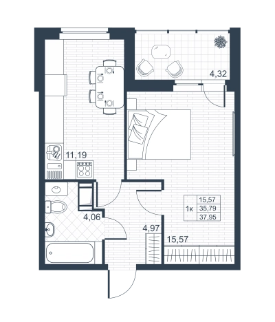Купить квартиру в новостройках на улице Ново-Антропшинская в Коммунаре. Вариант № 75771, 0, площадь -  квм, цена 4980000 рублей