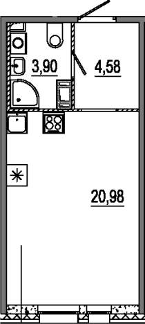 Купить Студию в ЖК Знатный в Санкт-Петербурге. Вариант № 6641192, 0, площадь -  квм, цена 12078600 рублей