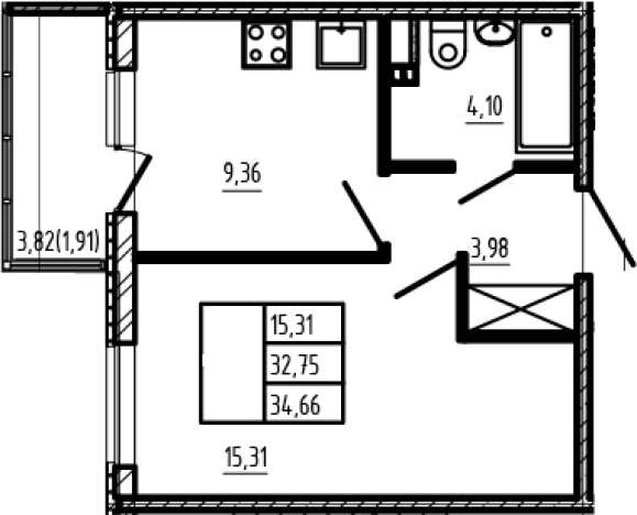 Купить однокомнатную квартиру в новостройках в Сертолове. Вариант № 6963403, 0, площадь -  квм, цена 7347920 рублей