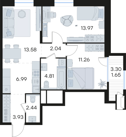 Купить квартиру в ЖК Glorax Черниговская в Нижнем Новгороде. Вариант № 3593252, 0, площадь -  квм, цена 19986485 рублей