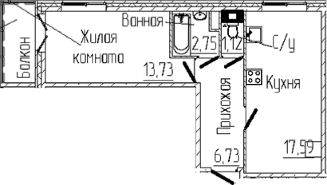 Купить однокомнатную квартиру на улице Тихвинская в Сертолове. Вариант № 6057458, 0, площадь - квм, цена 8682216 рублей