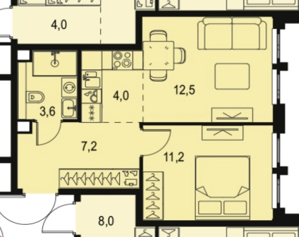 Купить квартиру в ЖК Level Южнопортовая в Москве. Вариант № 24085, 0, площадь -  квм, цена 19150000 рублей