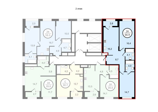Купить квартиру в новостройках в ЖК UNO в Владимире. Вариант № 148555, 1, площадь -  квм, цена 9693250 рублей