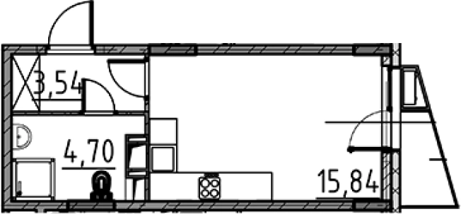 Купить Студию в ЖК Veren Nort Сертолово в Сертолове. Вариант № 8470337, 0, площадь -  квм, цена 4135712 рублей