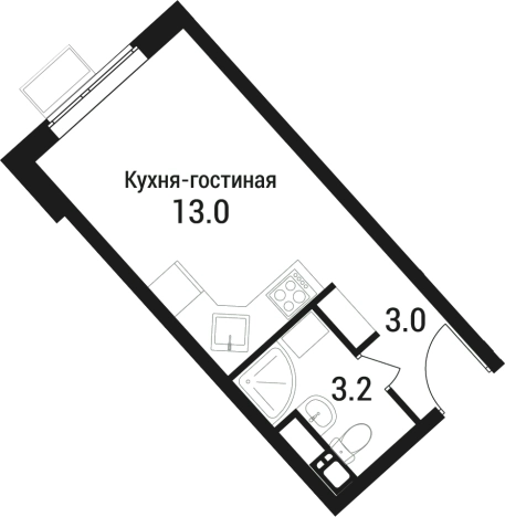 Купить Студию в ЖК Дом в Малаховке в Московской области. Вариант № 131765, 0, площадь - квм, цена 3452750 рублей