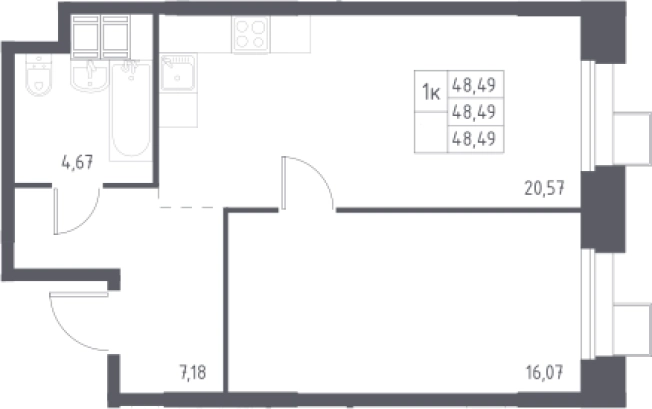 Купить двухкомнатную квартиру в ЖК Тропарево парк в Москве. Вариант № 3564361, 0, площадь -  квм, цена 11975711 рублей