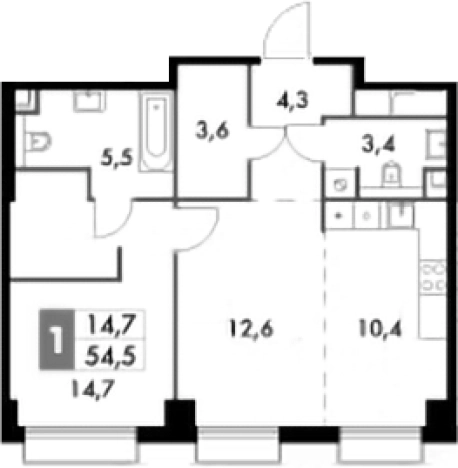 Купить квартиру у метро Хорошево в Москве. Вариант № 96234, 0, площадь -  квм, цена 32302150 рублей