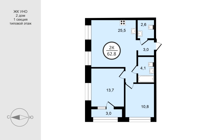 Купить двухкомнатную квартиру в новостройках на улице Долголетия в Владимирской области. Вариант № 551182, 0, площадь -  квм, цена 10365300 рублей