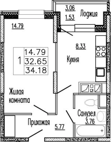 Купить квартиру в Сергиеве Посаде. Вариант № 139337, 0, площадь -  квм, цена 4631390 рублей