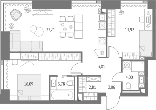 Купить квартиру у метро Бутырская в Москве. Вариант № 118018, 0, площадь - квм, цена 42540897 рублей