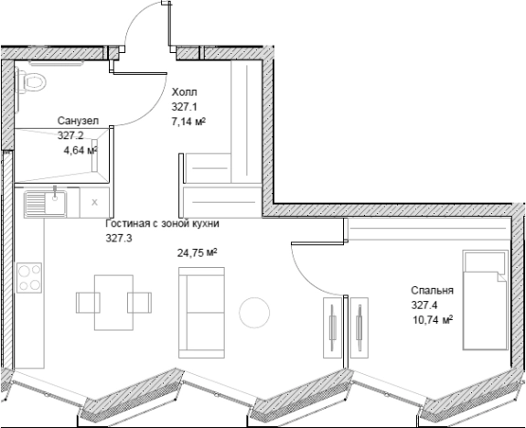 Купить квартиру у метро Тульская в Москве. Вариант № 81763, 0, площадь - квм, цена 24056700 рублей