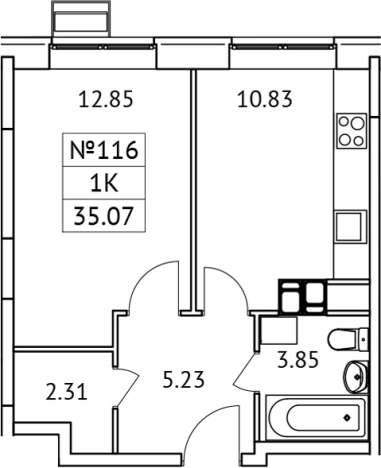 Купить квартиру в Микрорайоне Птицефабрика, посёлок городского типа Томилино в Московской области. Вариант № 126369, 0, площадь - квм, цена 6689235 рублей