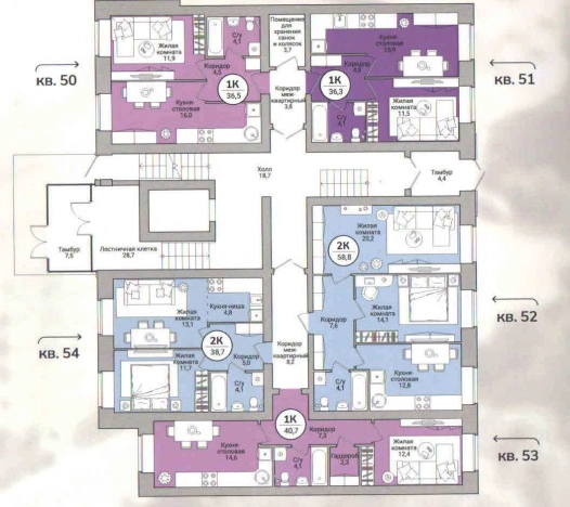 Купить однокомнатную квартиру на улице Заводская в Вологодской области. Вариант № 98027, 1, площадь -  квм, цена 3483000 рублей
