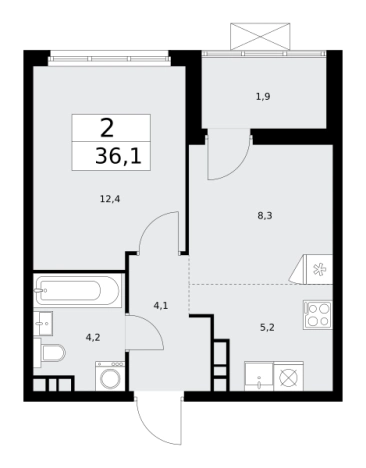 Купить двухкомнатную квартиру в ЖК Бунинские кварталы в Москве. Вариант № 834134, 0, площадь -  квм, цена 14143980 рублей
