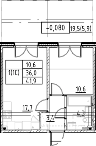 Купить двухкомнатную квартиру в новостройках в ЖК Пулково Lake в Санкт-Петербурге. Вариант № 7597490, 0, площадь -  квм, цена 9274439 рублей