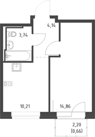 Купить однокомнатную квартиру в ЖК Живи! В Рыбацком в Санкт-Петербурге. Вариант № 9109837, 0, площадь -  квм, цена 7335387 рублей