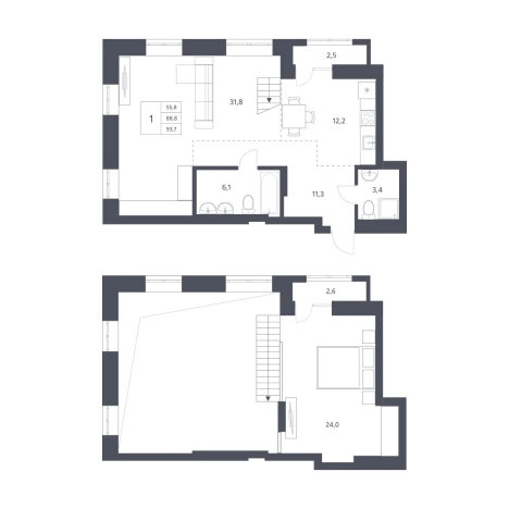 Купить Студию в районе Заельцовский в Новосибирске. Вариант № 10057390, 0, площадь -  квм, цена 14110000 рублей