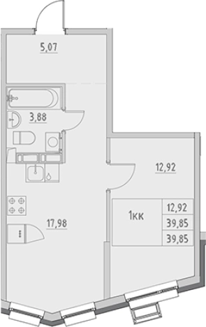 Купить однокомнатную квартиру в Выборге. Вариант № 9154061, 0, площадь -  квм, цена 7173000 рублей