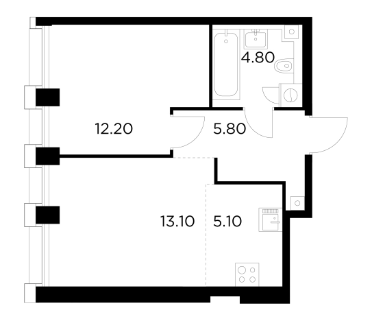 Купить квартиру в районе Войковский в Москве. Вариант № 9103674, 1, площадь -  квм, цена 22266300 рублей