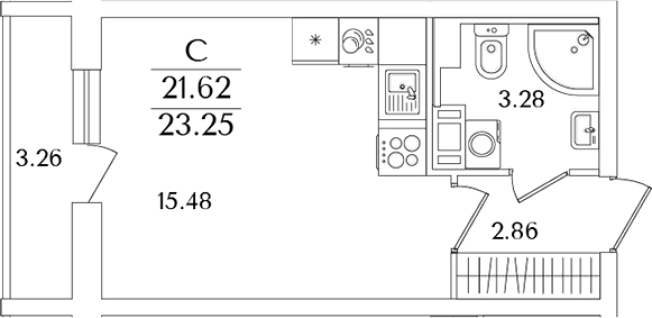 Купить Студию в новостройках в ЖК Кинопарк в Санкт-Петербурге. Вариант № 6713071, 0, площадь -  квм, цена 8278866 рублей