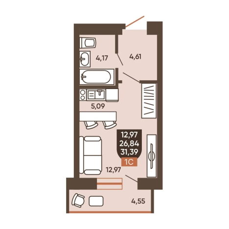 Купить квартиру в новостройках на улице Новоуральская в Новосибирске. Вариант № 8881520, 0, площадь -  квм, цена 4950000 рублей