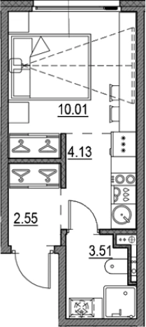 Купить квартиру в новостройках в ЖК Новая земля в Санкт-Петербурге. Вариант № 9149915, 0, площадь -  квм, цена 7025587 рублей