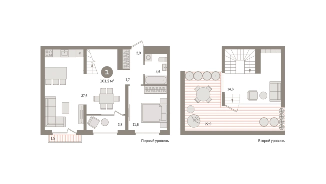 Купить однокомнатную квартиру в новостройках в Видном. Вариант № 122383, 0, площадь -  квм, цена 18190000 рублей