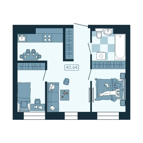 Купить двухкомнатную квартиру в новостройках в ЖК Соболь в Владивостоке. Вариант № 5460053, 0, площадь -  квм, цена 7416800 рублей