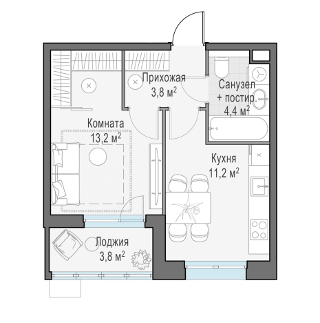 Купить квартиру в ЖК Новое Пушкино в Пушкине. Вариант № 165870, 0, площадь -  квм, цена 7720000 рублей