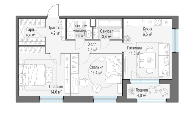 Купить трехкомнатную квартиру в Микрорайоне 8-й, Мытищи в Мытищах. Вариант № 167387, 0, площадь -  квм, цена 14910000 рублей