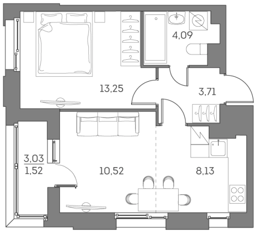 Купить квартиру у метро Нижегородская в Москве. Вариант № 3592776, 0, площадь -  квм, цена 15930170 рублей