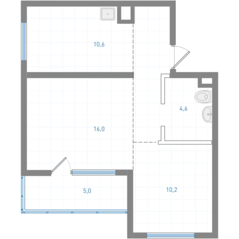 . Вариант № 118081, 0, площадь - 51 квм, цена 8776800 рублей