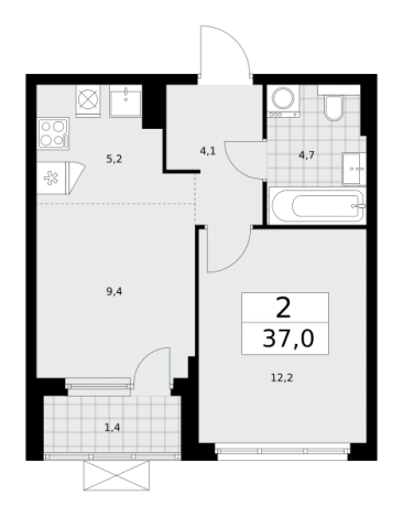 Купить квартиру у метро Бунинская аллея в Москве. Вариант № 489506, 0, площадь -  квм, цена 14695290 рублей