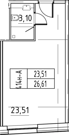 Купить Студию у метро Московская в Санкт-Петербурге. Вариант № 6497864, 0, площадь -  квм, цена 6918600 рублей