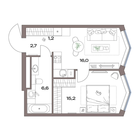 Купить двухкомнатную квартиру у метро Яхромская в Москве. Вариант № 881686, 0, площадь -  квм, цена 21177481 рублей