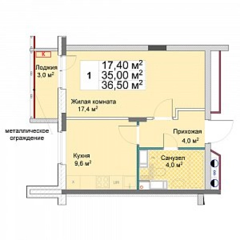 Купить однокомнатную квартиру у метро Чкаловская в Нижнем Новгороде. Вариант № 149518, 0, площадь -  квм, цена 6906327 рублей