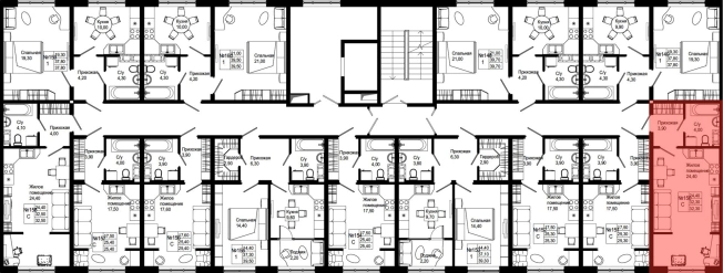 Купить квартиру в новостройках в Ленинградской области. Вариант № 2365931, 0, площадь -  квм, цена 3811400 рублей