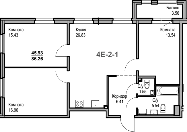 Купить пятикомнатную квартиру в Санкт-Петербурге. Вариант № 77380, 0, площадь -  квм, цена 24035486 рублей