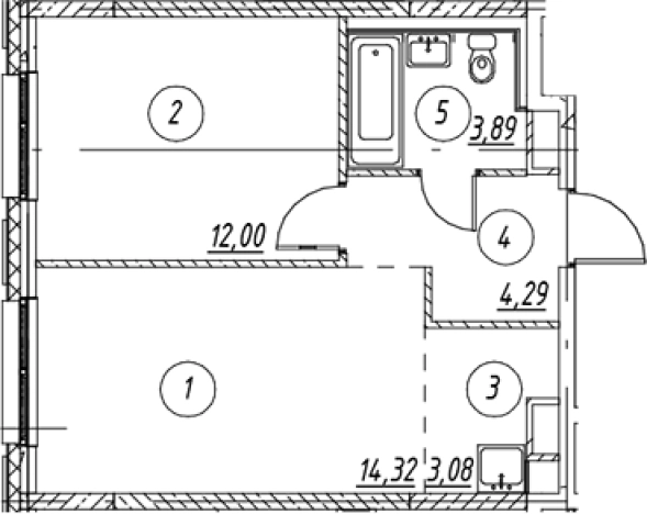 Купить двухкомнатную квартиру на вторичке на улице Оборонная в Мурине. Вариант № 7252957, 0, площадь -  квм, цена 6728248 рублей