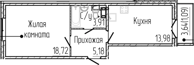 Купить однокомнатную квартиру в новостройках у метро Парнас в Сертолове. Вариант № 6058474, 0, площадь -  квм, цена 8161598 рублей