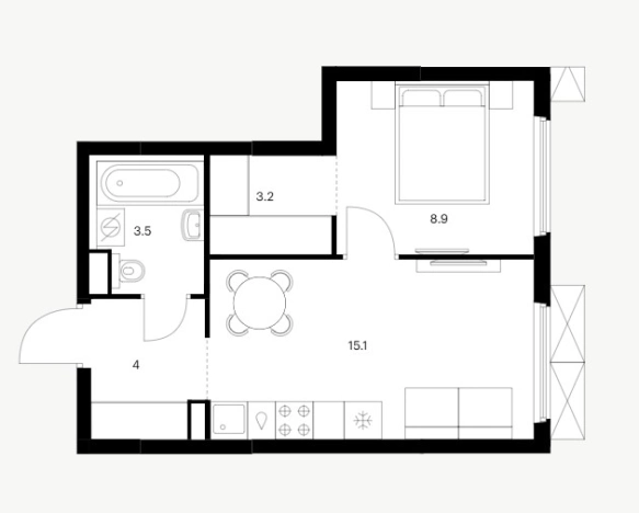 Купить однокомнатную квартиру в ЖК Савин Парк в Нижегородской области. Вариант № 1168050, 0, площадь -  квм, цена 6506250 рублей