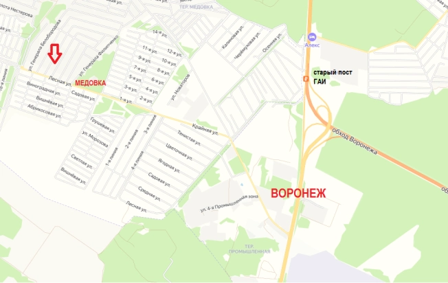 Купить земельный участок в Воронеже. Вариант № 8372868, 1, площадь - квм, цена 2800000 рублей