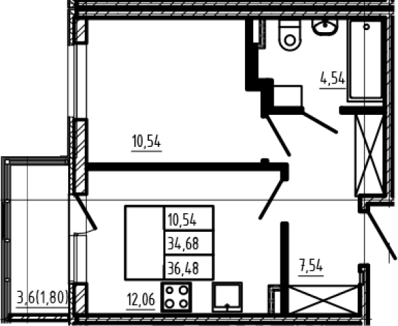 Купить однокомнатную квартиру на вторичке на улице Тихвинская в Сертолове. Вариант № 6963407, 0, площадь -  квм, цена 7478400 рублей